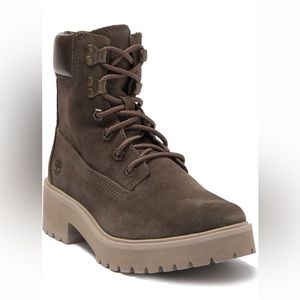 NWT Timberland Carnaby 6” Suede Boot in Canteen | 7.5M Women’s
